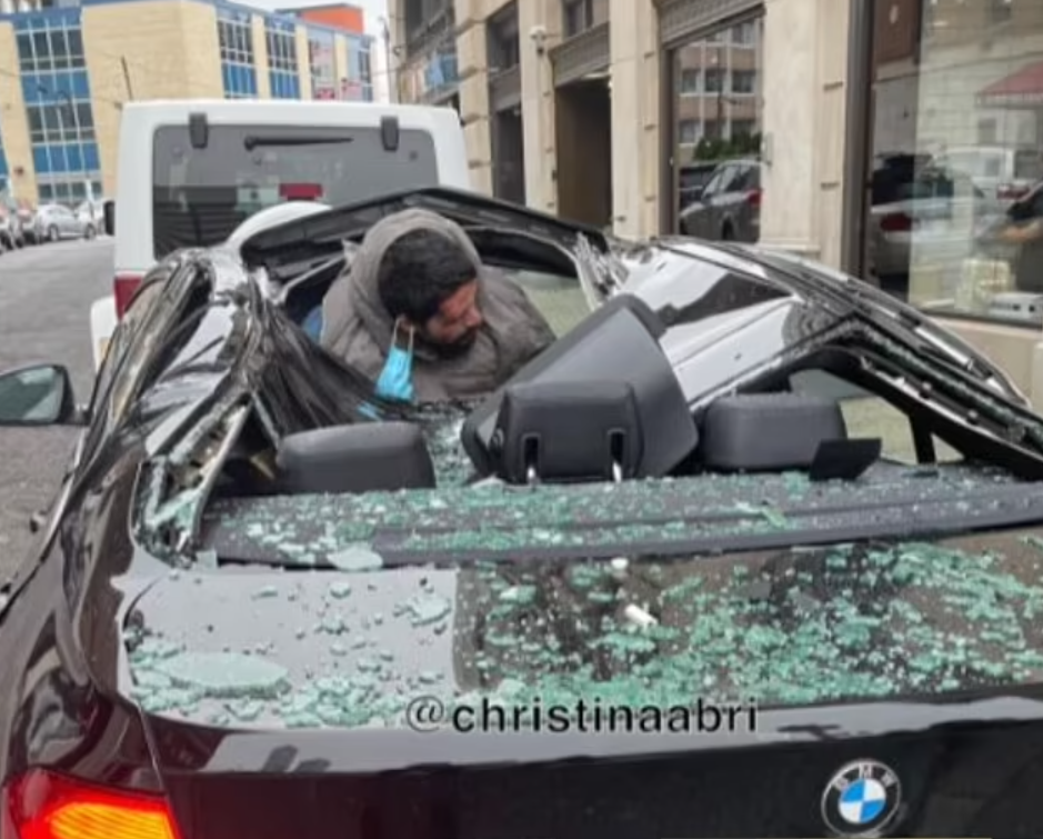 Man leaps off building onto car in Jersey City NJ