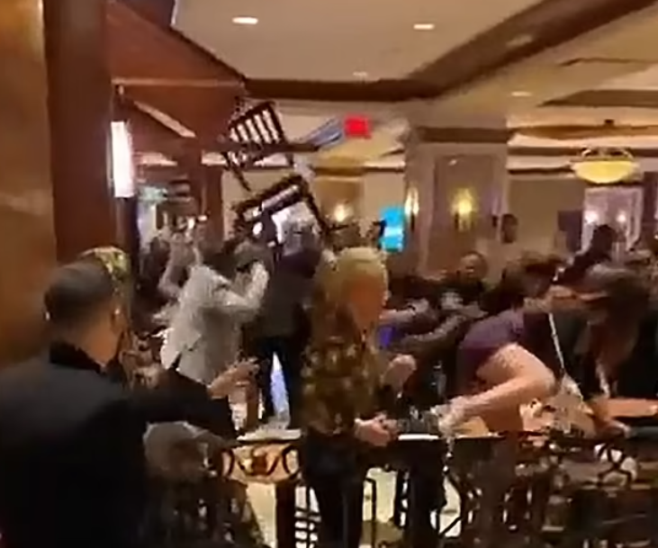 A Wrestling Like Brawl Breaks out in Atlantic City, NJ NJN